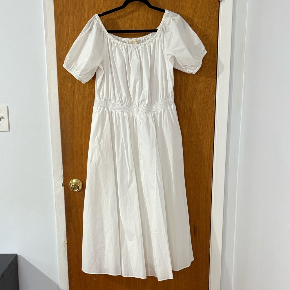 Michael Kors White Off-Shoulder Dress